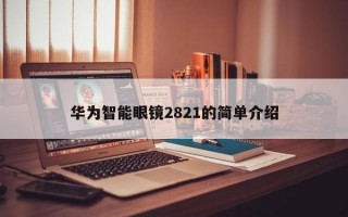 华为智能眼镜2821的简单介绍